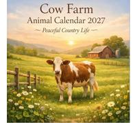 Cow Farm Animal Calendar 2027 Peaceful Country Life