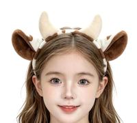 Cow Headband | Halloween Cute Cow Ears Horns Cosplay Costume | Farm Animal