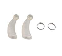 Cow Horn Protector 1 Pair | Thickened Round Cornered Silicone Cover for Cattle/Goats | Shock Absorption Design with 2 Adjustable Clamps | 21x8cm Livestock Protection Accessories