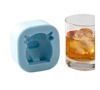 Cow Ice Mold, Fun Ice Molds Tray, Easy Release Cow Shaped Frost Cube Mold, Novelty Animal Mould for Whiskey Cocktail Coffee Lemonade Bar Kitchen Home Barbecue Summer Parties Social Gatherings