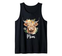 Cow Mama Birthday Family Matching Mother's Day Hijo Hijo Hijo Camiseta sin Mangas