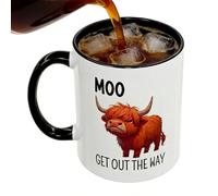 Cow Mug - Microwave Safe Milk Drinkware | Large Tea Coffee Milk Ceramic Cup | for Women Girls Kids Adults Tea Wine Juice Hotel Cafe Apartment Home