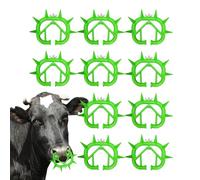 Cow Nose Ring - 3.54x2.95 Inches Cow Nose Thorn Calf Weaner | 10 Pieces Calf Cows Cattle Weaner Anti Sucking Livestock NoseRing | Large Livestock Farming Tools Calfs Cows Cattle NoseRing for Home
