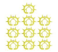 Cow Nose Thorn Calf Weaner | 10 Pieces PVC Livestock Nose Rings | Effective Quiet Calf Weaning Tool For Cattle | Professional And Beginner-Friendly Farm Accessory For Home Or Commercial Use | Durable