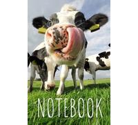 Cow Notebook: Cute Friesian Cow Lined Journal, The Perfect Funny Cow Gift for Anyone who Loves Cows and Farm Animals.