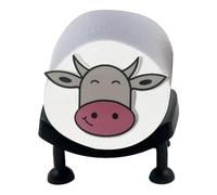 Cow Paper Towel Holder - Cartoon Toilet Dispenser, Cute Tabletop Roll Holder, Decorative Craft Finish, Easy Access Design | Bathroom Accessories, Guest Room Decor, Tissue Storage