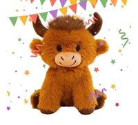 Cow Plush Toy - Soft Huggable Pillow, Cow Plush Stuffed Animal for Kids, Cuddly Animal Figure with Gentle Texture, Bedroom Decor Gear with Padded Filling, Soft Toy for Sleeping & Playing