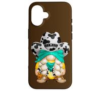 Cow Print GNOME Cute Cowgirl Costume For Women - Cow Gnomie Carcasa para iPhone 16