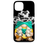 Cow Print GNOME with Rodeo Western Hat Best Cowgirl Grandma Carcasa para iPhone 13