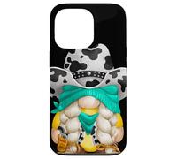 Cow Print GNOME with Rodeo Western Hat Best Cowgirl Grandma Carcasa para iPhone 13 Pro