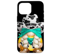 Cow Print GNOME with Rodeo Western Hat Best Cowgirl Grandma Carcasa para iPhone 16 Pro MAX