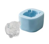 Cow-Shaped Ice Tray, 6 Cavity Silicone Cube Mold, Flexible Freezer Tool FOR Whiskey and Cocktails, Sturdy Food-Grade Silicone Single Pack, Novelty Beverage Accessory for Bourbon, Tequila, Cold Drinks