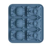Cow Silicone Ice Cube Mold Food Grade Reusable 6 Cavity Tray