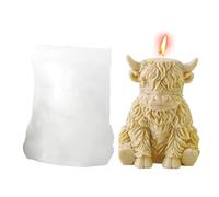 Cow Silicone Mold,3D Silicone Cute Reusable Decorations,Candle Making Molds - for Thanksgiving Birthday Party Offices Home Room Desk Desktop Weekday School Apartment