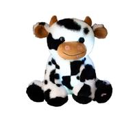 Cow Stuffed Animal - Colorful LED Glowing Plush Toy, Soft Night Light Stuffed Doll with Multi Color Shifting Lights, Interactive Bedtime Companion, Ideal for Children's Bedrooms or Workplace