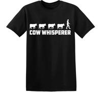 Cow Whisperer T-Tshirts Camisetas y Tops Farmer Farm Funny Birthday Present Xmas Gift Top tee(XX-Large)