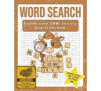 Cow Word Search Puzzle Book: Challenging Grids Where the Only Word to Find Is “Cow”