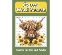 Cow Word Search Puzzle Book: Word Searches with Easy to Read Print about Cows, Farming and Nature | 6 x 9 Inches, 110 Pages | 50+ Puzzles | ...Gift for Vacations, Holidays and Free Times
