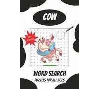 Cow Word Search Puzzle Book: Word Searches with Easy to Read Print about Cows, Farms, Calves and More | 6x9 inches, 110 pages | 50+ Puzzles ... Gift for Vacations, Holidays and Free Times