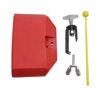 Cowbell Clapper Drum Set Pitched Treble Jazz ABS Bell Percussion Instruments Accessories Drums Part(Red)