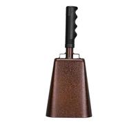 Cowbell Handle - Instrumento de percusión en sonido fuerte, Call Bell Accesorio | Steel Ringer Strument, Sports Cheering Soundmaker, Musical Clang Device Celebrations Outdoor Eventos