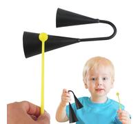 Cowbell Instrument, Cow Bell Musical Instrument, Instrumento de percusión crujiente portátil, suministros ergonómicos de infantil para tambor, escenario, rendimiento, improvisación, educación