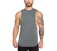 COWBI Hombre Color Sólido Camiseta de Tirantes Chaleco Músculo Fit Sin Mangas Top Camisetas