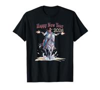 Cowboy Año Nuevo 2026 Celebración Año del Caballo 2026 Camiseta