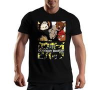 Cowboy Bebop Anime Fan Art Spike Jet Faye Ein Ed Space Bounty Hunter Sci-Fi Manga Gift Retro Classic Japanese Cool Vibes Camiseta De Hombre Negra Size 3XL