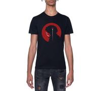 Cowboy Bebop Spike Spiegel Espacio Camiseta De Manga Corta Negra con Cuello Redondo para Hombre