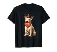 Cowboy Bull Terrier Día de San Valentín Sé mi Perro de San Valentín Camiseta