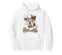 Cowboy Bulldog Western Dog Desert Vibes Rancher Rodeo Sudadera con Capucha