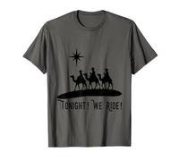 Cowboy Christmas Tonight Montamos a Jesús por el Nacimiento de los Tres Reyes Magos Camiseta