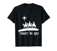 Cowboy Christmas Tonight Montamos a Jesús por el Nacimiento de los Tres Reyes Magos Camiseta