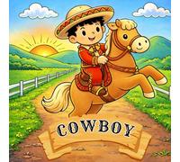 Cowboy Coloring Book: Cute Horses, Ranch Life, and Easy Coloring Pages. Farm animals and western lifestyle.