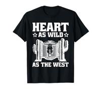 Cowboy - corazón es Salvaje como el Oeste - Occidental Camiseta