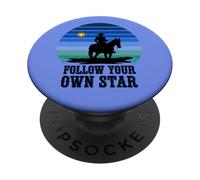 Cowboy Core Sigue A TU Propia Estrella PopSockets PopGrip Adhesivo