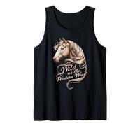 Cowboy Core Wild como EL Caballo DE Viento Occidental Camiseta sin Mangas