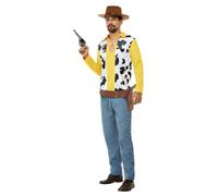 Cowboy Del Oeste Disfraz Adultos Woody Estilo Wild West Cowboy Disfraz Hombre