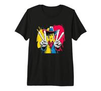 Cowboy Double Peace Retro Pop Western Personaje Gráfico Camiseta Premium