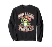 Cowboy Frog On A Mushroom Lindo Cottagecore Hop Along Partner Sudadera