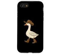 Cowboy Goose Funny Western Walking Boots Sombrero Humor Negro Carcasa para iPhone SE (2020) / 7/8
