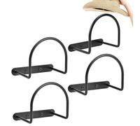 Cowboy Hat Holder, Baseball Hats Wall Rack, Wide Brim Organizer, Black Metal Display Hooks, Strong Walls Mount Storage System for Baseballs Caps, Entryway, Closet, Bedroom, 3.15x4.33x3.94 Inches