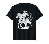 Cowboy & Horse, camiseta gráfica occidental, ropa de Rodeo Rider Camiseta