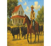 Cowboy Journal: Blank Lined Pages for Rodeo Fans, Ranch Life Reflections & Western Notes