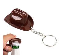 Cowboy Keychain Accessory - Hat Shape Ornament, Pocket Bottle Opener Tool, Stylish Bag Backpack Car Key Charm, Durable Party Favor Gift, Practical Bar Beer Lover Item for Men Women Birthday Use