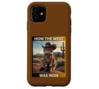 Cowboy Kitty How The West Was Funny Western Cat Tee Carcasa para iPhone 11
