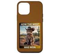Cowboy Kitty How The West Was Funny Western Cat Tee Carcasa para iPhone 12 mini