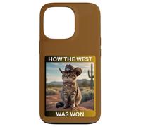 Cowboy Kitty How The West Was Funny Western Cat Tee Carcasa para iPhone 13 Pro