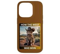 Cowboy Kitty How The West Was Funny Western Cat Tee Carcasa para iPhone 14 Pro